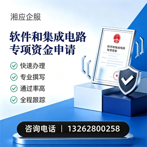 湘潭软件和集成电路专项资金申报服务