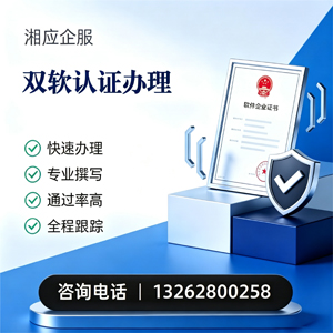 湘潭双软认证申报服务