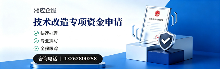 湘潭技术改造专项资金申报服务