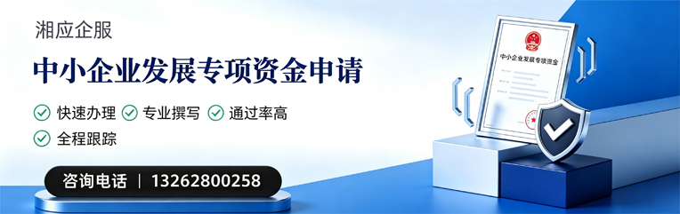 湘潭中小企业发展专项资金申报服务