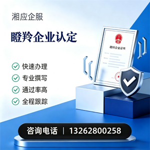 湘潭瞪羚企业认定申报服务