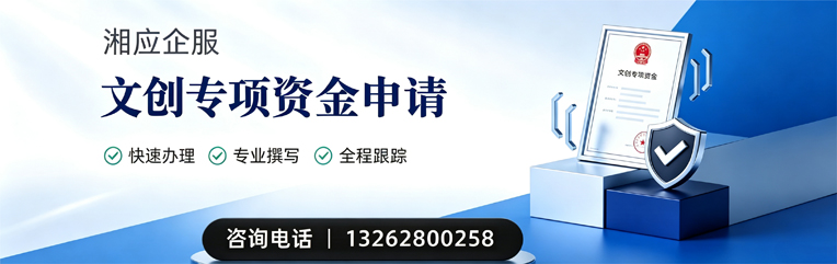 湘潭文创专项资金申报服务
