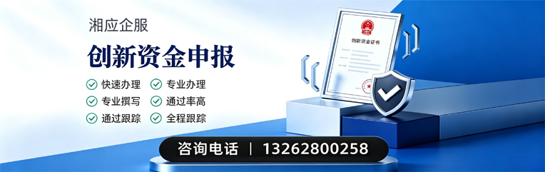 湘潭创新资金申报服务