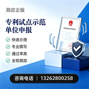 湘潭专利试点示范单位申报服务