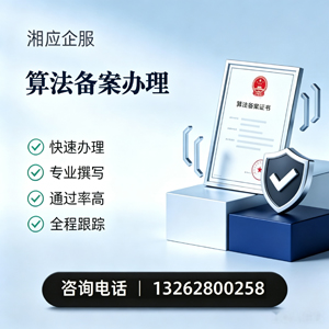 湘潭算法备案申报服务